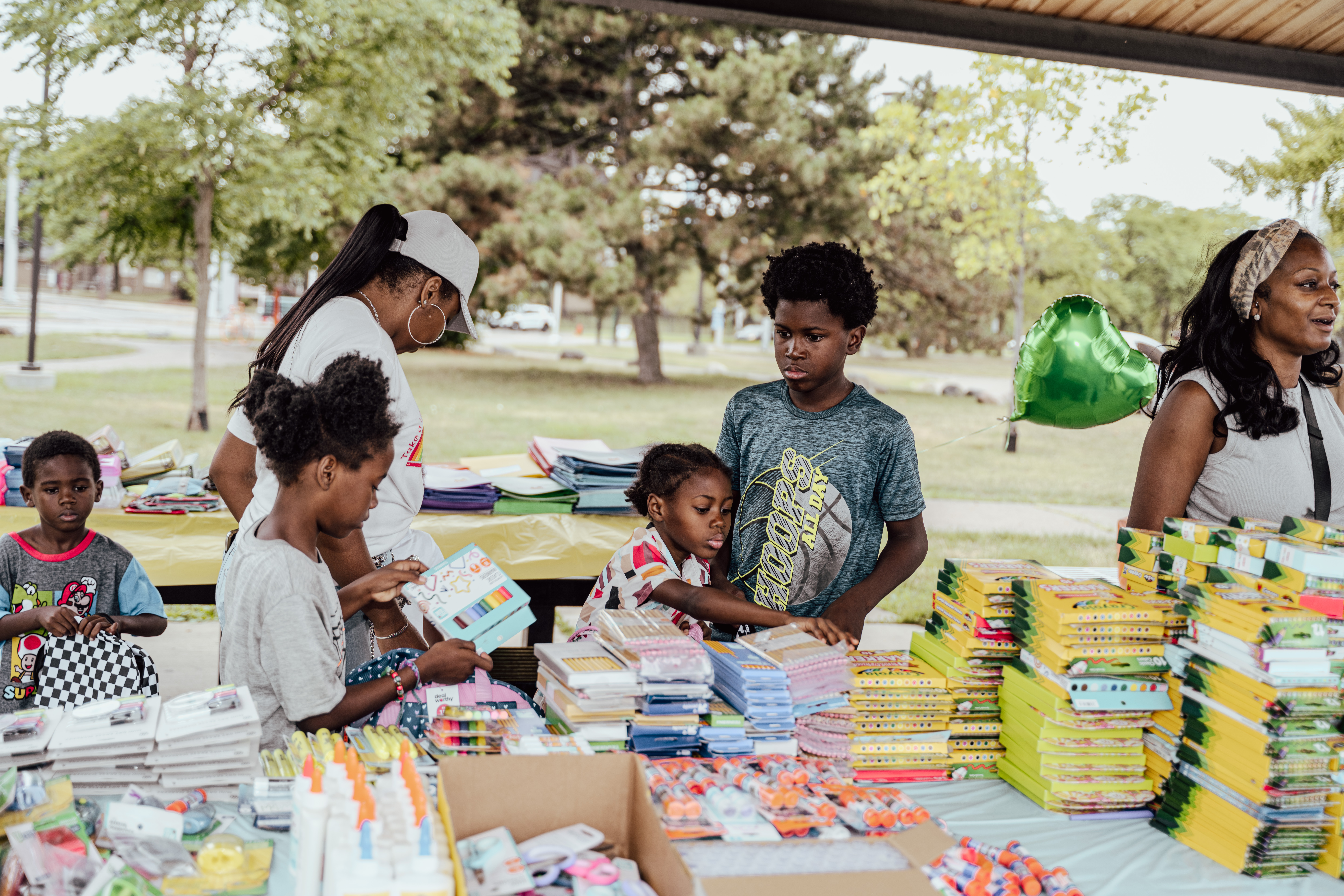 Volunteers supporting distribution at The Drell Legacy Foundation event