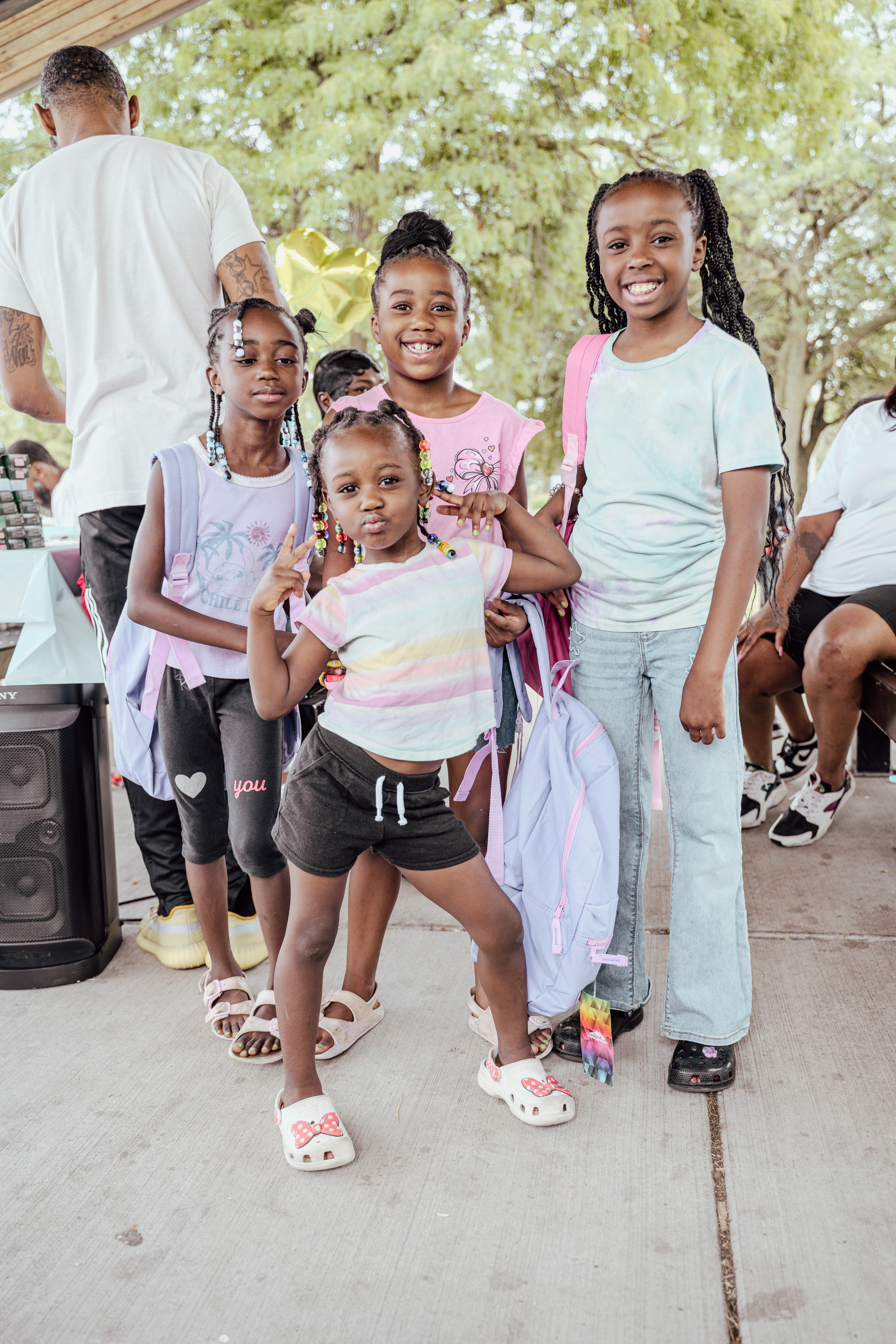 A volunteer serving families during the 2026 Back-to-School Drive