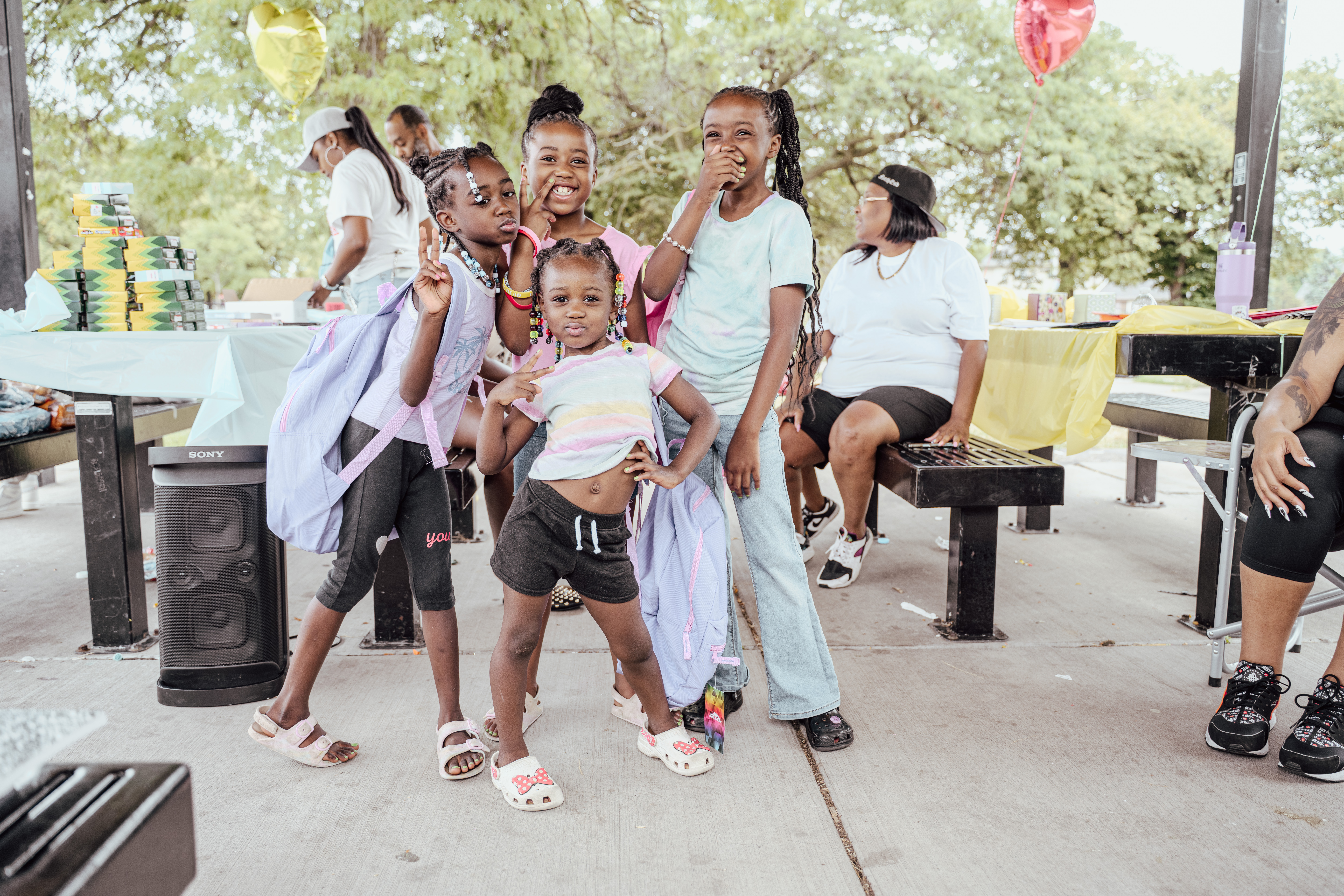 Group moment from the 2026 Back-to-School Drive community event